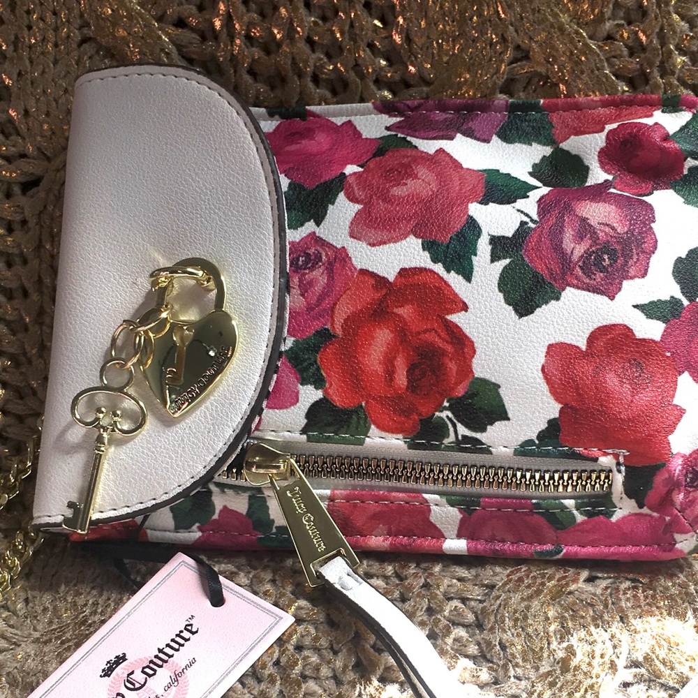NWT Petite Rose Juicy Couture Crossbody Purse Bag - Picture 2 of 8